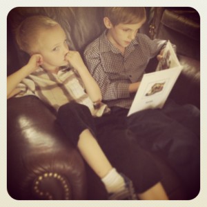 brothers reading